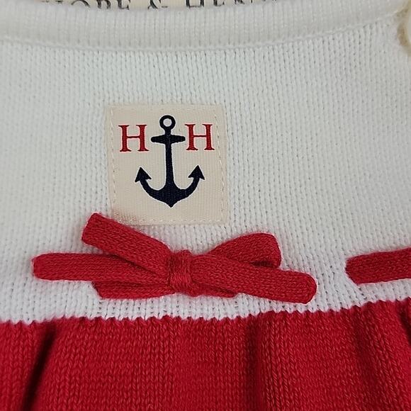 Hope & Henry Nautical Stripes July 4th Knit Tank Bubble Romper 3-6M - Picture 3 of 12